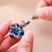Canghai Rousa Heart Cremation Urn Necklace for Ashes Stainless Steel Keepsake Pendant Necklace Ashes Holder Memorial Jewelry for Mum Dad Women Men Dog Pet Blue 2 - Buy Online on GoSupps.com