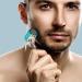 Buy Derma Roller Microneedle 192 Titanium Needles - Crystal Blue Face & Beard Roller for Home Use - Buy Online on GoSupps.com