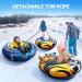 Large 47 Inch Snow Tube with 4 Snow Patches - Waterproof Inflatable Sled for Winter Fun | Space Theme, Heavy Duty K80 PVC Material, -30F Resistant - Buy Online on GoSupps.com