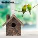 Wooden Bird Nesting Box House - Outdoor Garden Decorative Birdhouse 3.9x3.5x5.9inch - Buy Online on GoSupps.com