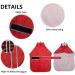 Geyecete Dog Jacket Adjustable Lightweight Raincoat with Reflective Straps and Harness Hole with Adjustable Bands Greyhound-Red-S S Red - Buy Online on GoSupps.com