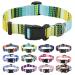 Mihqy dog collar adjustable soft & comfort dog collar Bohemian flowers geometric trunk design for small medium and large dogs (Bohemian yellow L) L (neck circumference 38-63 cm width 2.5 cm) Bohemian yellow