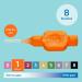 Tepe Interdental Brush - Original Orange 0.45 mm/ISO 1 (8PCs) | Efficient Plaque Removal for Narrow Gaps - Pack of 3 - Buy Online on GoSupps.com