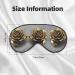 Gold Rose Print Double-Sided Eye Mask - Soft Light Blocking for Better Sleep | International Shipping Available - Buy Online on GoSupps.com