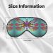 Shop Cute Dragonfly Pattern Double-Sided Eye Mask | Adjustable Comfort Blindfold - Light Blocking Sleep Mask - Buy Online on GoSupps.com