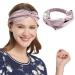 SOBONNY Pure Mulberry Silk Headband for Women and Girls  Elastic Head Hair Wrap Accessory Turban for Washing Face  Twisted Cross Hair Tie for Daily Hair Fashion or Sports(Pink)