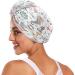 Marine Pattern Dry Hair Cap Set | 2-Piece Quick Drying Towel & Button Headband | Super Absorbent & Soft Comfort - Buy Online on GoSupps.com