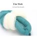 Yisella Back Brush 17 Long Handle Nylon Mesh Loofah Back Scrubber - Blue and White - Buy Online on GoSupps.com