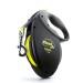 Flexi Giant Neon Tape Black Large 8m Retractable Dog Leash/Lead for dogs up to 50kgs/110lbs Black Large (8m)