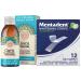 GuruNanda Original Oil Pulling Oil, Fluoride Free Vegan Natural Mouthwash & Mentadent Gentle Teeth Whitening Strips with Coconut Oil for Sensitive Teeth & Gums - 24 Pack (12 Day Supply)