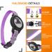 Reflective GPS Cat Neck Band with Apple Airtag Holder | Adjustable Safety Tracker for Cats & Small Dogs - Purple - Buy Online on GoSupps.com