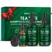 SHVYOG Tea Tree Shampoo and Conditioner Set for Scalp Fungus Soothes Itchy Scalp and Dandruff Prevents Hair Loss 3Piece Set for Men and Women 200 ml*2+30 ml
