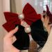 Velvet Bow Hair Clip Red Hair Bow Christmas Hair Bows French Hair Bows Comfortable Wear & Soft Hair Bows for Women & Girls Red Velvet Hair Bow Hair Bow Large Hair Bow (Red) - Buy Online on GoSupps.com
