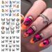 Spring/Summer Butterfly Nail Art Stickers - 12 Sheets Water Transfer Decals in Black, Pink, Purple Colors for Acrylic Nails - Women's Manicure Decor & Nail Art Supplies - Buy Online on GoSupps.com