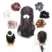VAGA Cute Scrunchies Set - 6 Colors, Soft Hair Elastics, Ponytail Holder Pack - Satin Scrunchies for Thick Hair - Buy Online on GoSupps.com