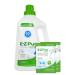 Environmentally Friendly Laundry Detergent Starter Kit 130 Loads - Includes Two 40g Refills Unscented and Empty Jug Add Water to Refills to Make 3.6L Liquid - EZ Pur Eco.
