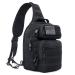 Tactical Sling Bag Pack Military Rover Shoulder Sling Backpack Molle Assault Range Bags Chest Pack Day Pack Diaper Bag Black