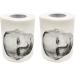 2pcs Toilet Paper Funny Toilet Paper Laugh Out Loud Joke with Image Printed On Every Sheet Hilarious White Elephant Idea