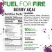Fuel for Fire Protein Smoothie Pouch - 10 g Protein - Vegan Berry Acai - Pack of 12 - Buy Online on GoSupps.com