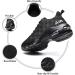 QAUPPE Women's Lightweight Air Sports Walking Sneakers US 5.5-11 B(M) 6 - Allblack - Buy Online on GoSupps.com