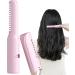 Rechargeable Wireless Hair Straightener Comb - 3 Temperature Levels Portable Hair Straightening Brush & Curler (Pink) - International Shipping Available - Buy Online on GoSupps.com