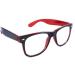 4sold reading glasses sunglasses glasses atzen glasses nerd glasses clear or as nerd glasses horn glasses different views glasses red black 0.5 x