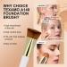 Shop TEXAMO White Jade Stone Foundation Brush - Perfect for Liquid Cream & Powder Blending | Flawless Makeup Brush International Shipping - Buy Online on GoSupps.com