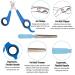 6-Piece Rabbit Grooming Kit with Adjustable Handle - Bunny Brush, Nail Clippers, Trimmer, Combs - For Rabbit, Hamster, Guinea Pig - Blue - Buy Online on GoSupps.com