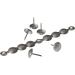 Decotacks Silver Upholstery Nailhead Trim, 4 Strips, 11mm Head, 6 Meter Coverage, Nickel/Silver Finish - Buy Online on GoSupps.com