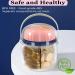 GloDeals Weekly Pill Box 7 Day Portable Pill Organizer for Vitamins & Supplements - BPA Free, Moisture Proof (Pink) - Buy Online on GoSupps.com