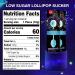 AMOS Tasty sounds Audio Lollipop Sugar Free - Blueberry - Pack of 1 - Buy Online on GoSupps.com