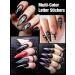 Nail Letters Stickers - EBANKU 8 Sheets Old English Letter Nail Decals | 3D Self-Adhesive Gold Silver Black White Retro Nail Art for Women & Girls - Buy Online on GoSupps.com