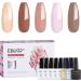 Elite99 Gel Nail Polishes Set- 8 Pack Gel Nail Kit Nude Pink Glitter Gel Polish Set Soak Off UV LED Nail Gel Manicure Kit DIY Home Salon Nail Art Top Coat Base Coat Matte Top Coat C004 - Buy Online on GoSupps.com