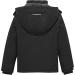 Boys Waterproof Ski Jacket | Windproof Winter Coat | Removable Hood | Black - Size 14-16 - Buy Online on GoSupps.com