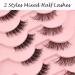 Heracks 14 Pairs Half Lashes Natural Look Cat-Eye Wispy Fluffy False Eyelashes - Reusable DIY Pack (HFS38+HFS62) - Buy Online on GoSupps.com