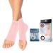 Doctor Developed Copper Ankle Compression Socks for Women & Men - Achilles Tendon Support Brace - Compression Ankle Socks - Foot Brace for Plantar Fasciitis With Doctor Written Handbook (Pink S)