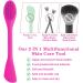 Prasacco 2 PCS Silicone Face Mask Applicator Brushes | Double-head Beauty Tools for Mud, Clay, Charcoal Masks | Rose Red Purple - Buy Online on GoSupps.com