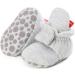 TMEOG Baby Booties Slippers | Infant Boots for Boys and Girls | Winter Sock Crib Shoes | 0-18 Months | Light Grey Star Design - Buy Online on GoSupps.com