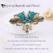 Vintage French Rhinestone Flower Butterfly Hair Clips for Women & Teens - Blue Hair Claws & Accessories - Buy Online on GoSupps.com