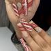 Long Press on Nails Halloween Press on Long Nails with Spider Pattern False Nails for Halloween Full Nails Fake Long Fingernails Various Sizes for Ball Wedding Home Christmas gift - Buy Online on GoSupps.com