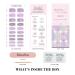 MelodySusie Semi Cured Gel Nail Strips - Dreamy Purple 20 PCS Summer Glitter Nail Stickers | Durable Salon Quality | UV Light Required - Buy Online on GoSupps.com