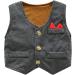 Famuka Baby Boy 3 Piece Formal Suit with Bows Waistcoat | Gentleman Tuxedo Grey 9 Months - Buy Online on GoSupps.com