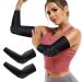 YEEKORO Elbow Pads Compression Support Sleeve for Men & Women 2 Pieces Forearm braces for Tendonitis Golfers Tennis Pain Relief Workout Large