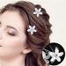 EOYVAIL Barrettes Hair Clips for Women Bridal Hair Clips Accessories First Holy Communion Pins for Women and Girls Wedding (10 Pieces White) - Buy Online on GoSupps.com