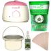 Film hard wax waxing kit Heater After wax oil Spatulas PROFESSIONAL COMPLETE kit with WAXEE FLEX 500g stripless wax.
