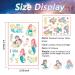 Mermaid Temporary Tattoos for Kids - Cute Cartoon Fake Tattoo Stickers with Marine Life Designs - Waterproof Body Art Stickers - 8 Sheets - Buy Online on GoSupps.com