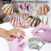 HUAXIYAN Gel Nail Polish Remover Wraps with Cotton Pad - 100 Count Pack - Buy Online on GoSupps.com