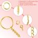 Shynek 360PCS Gold Keychain Rings with Jump Rings and Screw Eye Pins - Perfect for Resin Crafts and Jewelry Making - Buy Online on GoSupps.com