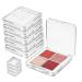 FOMIYES 6 Pcs Empty Eye Shadow Pallet Eyeshadow Palette Makeup Palette Plastic Transparent
