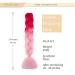 Gairyan Jumbo Braids Extensions - 60cm Ombre Synthetic Braiding Hair (Dark Pink/Pink) - 100g for Box Crochet Braids - International Shipping - Buy Online on GoSupps.com